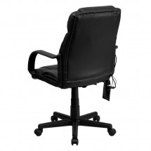 Flash Furniture BT-2690P-GG High Back Massaging Black Leather Executive Office Chair addl-2