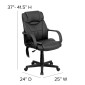 Flash Furniture BT-2690P-GG High Back Massaging Black Leather Executive Office Chair addl-4