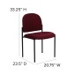 Flash Furniture BT-515-1-BY-GG Burgundy Fabric Comfortable Stackable Steel Side Chair addl-4