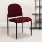 Flash Furniture BT-515-1-BY-GG Burgundy Fabric Comfortable Stackable Steel Side Chair addl-5