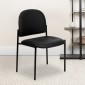 Flash Furniture BT-515-1-VINYL-GG Black Vinyl Comfortable Stackable Steel Side Chair addl-7