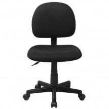 Flash Furniture BT-660-BK-GG Mid-Back Ergonomic Black Fabric Task Chair addl-3