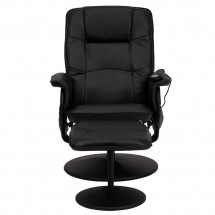 Flash Furniture BT-753P-MASSAGE-BK-GG Massaging Black Leather Recliner and Ottoman with Leather Wrapped Base addl-3