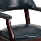 Flash Furniture B-Z100-NAVY-GG Navy Vinyl Luxurious Conference Chair with Casters addl-9