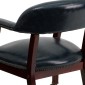 Flash Furniture B-Z100-NAVY-GG Navy Vinyl Luxurious Conference Chair with Casters addl-10
