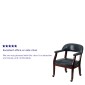 Flash Furniture B-Z100-NAVY-GG Navy Vinyl Luxurious Conference Chair with Casters addl-7