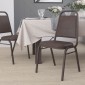 Flash Furniture FD-BHF-2-BN-GG HERCULES Series Trapezoidal Back Brown Vinyl Stacking Banquet Chair addl-5