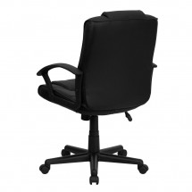 Flash Furniture GO-937M-BK-LEA-GG Mid-Back Black Leather Office Chair addl-2