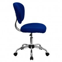 Flash Furniture H-2376-F-BLUE-GG Mid-Back Blue Mesh Task Chair addl-1