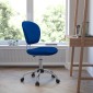 Flash Furniture H-2376-F-BLUE-GG Mid-Back Blue Mesh Task Chair addl-6