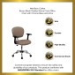 Flash Furniture H-2376-F-COF-ARMS-GG Mid-Back Coffee Brown Mesh Task Chair with Arms addl-4