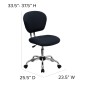 Flash Furniture H-2376-F-GY-GG Mid-Back Gray Mesh Task Chair addl-4