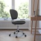 Flash Furniture H-2376-F-GY-GG Mid-Back Gray Mesh Task Chair addl-6