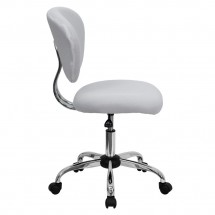 Flash Furniture H-2376-F-WHT-GG Mid-Back White Mesh Task Chair addl-1