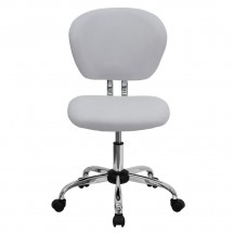 Flash Furniture H-2376-F-WHT-GG Mid-Back White Mesh Task Chair addl-3