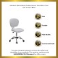 Flash Furniture H-2376-F-WHT-GG Mid-Back White Mesh Task Chair addl-7
