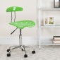 Flash Furniture LF-214-APPLEGREEN-GG Vibrant Apple Green and Chrome Computer Task Chair with Tractor Seat addl-6