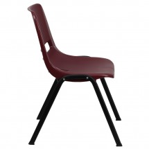 Flash Furniture RUT-EO1-BY-GG HERCULES Series 880 lb. Capacity Ergonomic Shell Stack Chair, Burgundy addl-3