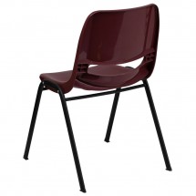 Flash Furniture RUT-EO1-BY-GG HERCULES Series 880 lb. Capacity Ergonomic Shell Stack Chair, Burgundy addl-1