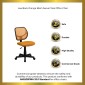 Flash Furniture WA-3074-OR-GG Mid-Back Orange Mesh Task Chair addl-4