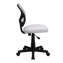 Flash Furniture WA-3074-WHT-GG Mid-Back White Mesh Task Chair addl-4