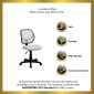 Flash Furniture WA-3074-WHT-GG Mid-Back White Mesh Task Chair addl-7
