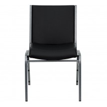 Flash Furniture XU-60153-BK-VYL-GG HERCULES Series Heavy Duty 3 Thick Padded Black Vinyl Upholstered Stack Chair addl-3