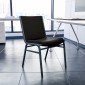 Flash Furniture XU-60153-BK-VYL-GG HERCULES Series Heavy Duty 3 Thick Padded Black Vinyl Upholstered Stack Chair addl-6