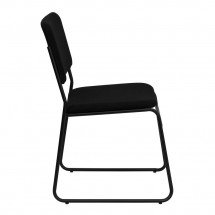 Flash Furniture XU-8700-BLK-B-30-GG HERCULES Series 1000 lb. Capacity High Density Black Fabric Stacking Chair with Sled Base addl-3