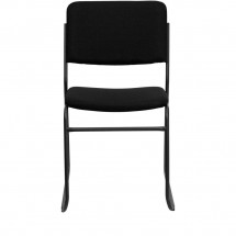 Flash Furniture XU-8700-BLK-B-30-GG HERCULES Series 1000 lb. Capacity High Density Black Fabric Stacking Chair with Sled Base addl-2