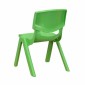 Flash Furniture YU-YCX-0013-2-RECT-TBL-GREEN-E-GG Adjustable Rectangular Green Plastic Activity Table Set with 6 School Stack Chairs addl-3