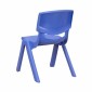 Flash Furniture YU-YCX-0053-2-ROUND-TBL-BLUE-E-GG Round Adjustable Blue Plastic Activity Table Set with 4 School Stack Chairs 45 addl-3