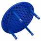 Flash Furniture YU-YCX-0073-2-ROUND-TBL-BLUE-E-GG Round Adjustable Blue Plastic Activity Table Set with 4 School Stack Chairs 33 addl-1