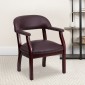 Flash Furniture B-Z105-LF19-LEA-GG Burgundy Leather Conference Chair addl-5