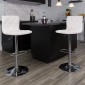 Flash Furniture CH-112080-WH-GG Contemporary Tufted White Vinyl Adjustable Height Bar Stool addl-6