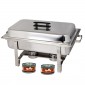 TigerChef Full Size Foldable 8 Qt. Stainless Steel Chafer Set - 6 Sets addl-3