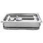 TigerChef Full Size Foldable 8 Qt. Stainless Steel Chafer Set - 6 Sets addl-5