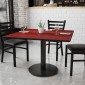 Flash Furniture XU-MAHTB-4242-TR24-GG 42 Square Mahogany Laminate Table Top with 24 Round Table Height Base addl-2
