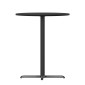 Flash Furniture XU-RD-30-BLKTB-T2222B-GG 30 Round Black Laminate Table Top with 22 x 22 Bar Height Table Base addl-5