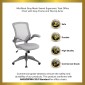 Flash Furniture BL-ZP-8805-GY-GG Mid Back Gray Mesh Swivel Task Chair addl-7