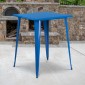 Flash Furniture CH-51040-40-BL-GG 31.5 Square Blue Metal Indoor-Outdoor Bar Height Table addl-1