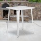 Flash Furniture CH-51040-40-WH-GG 31.5 Square White Metal Indoor-Outdoor Bar Height Table addl-1