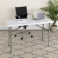 Flash Furniture DAD-YCZ-122-2-GG Granite White Plastic Folding Table 24W x 48L addl-4