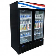 Atosa MCF8723GR Black Exterior 2-Swing Glass Door Merchandiser Refrigerator 54 addl-3