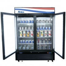Atosa MCF8723GR Black Exterior 2-Swing Glass Door Merchandiser Refrigerator 54 addl-9