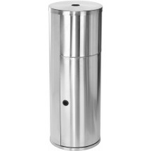 Alpine 4777 Stainless Steel Floor Stand Gym Wipes Dispenser with Built-in Trash Can addl-1