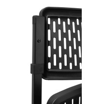 National Public Seating 1410 Airflex Black Polypropylene Premium Folding Chair, 4/Carton addl-5