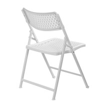 National Public Seating 1421 Airflex White Polypropylene Premium Folding Chair, 4/Carton addl-6