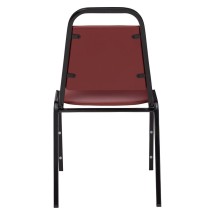 National Public Seating 9108-B Burgundy Vinyl Upholstered Stack Chair addl-1