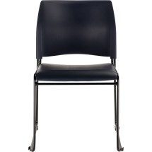 National Public Seating 8704-10-04 Cafetorium Plush Blue Vinyl Stack Chair addl-1